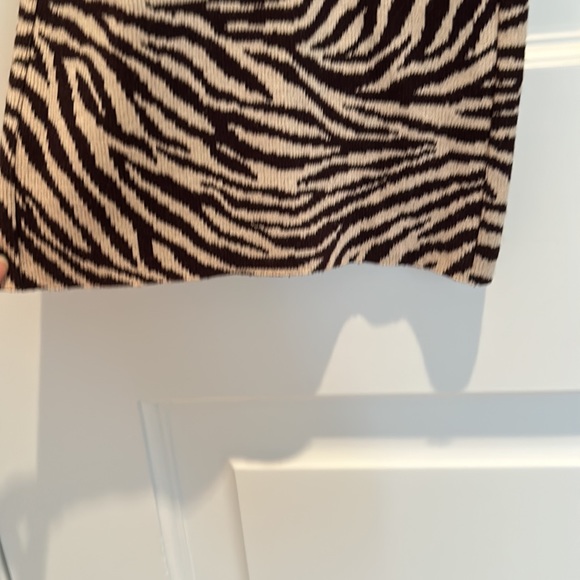 Zebra print knitted flare pants, size S - Picture 3 of 3